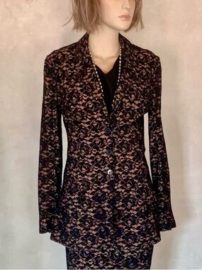 Norma Kamali OMO Lace Jacket XS